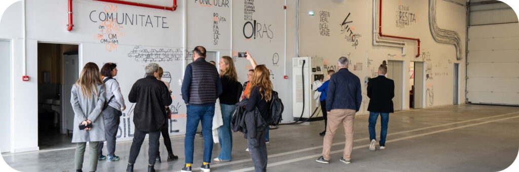 FutureECOS-hankkeen partnerit tutustumassa romanialaisiin esimerkkeihin.